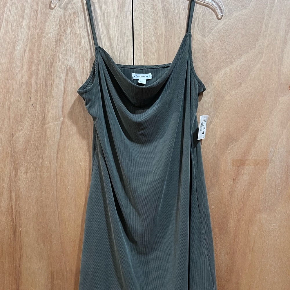 Aeropostale ribbed green dress